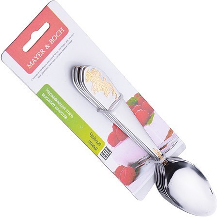 Набор чайных ложек 6пр 1,8мм нерж. Mayer&Boch (25723) Набор чайных ложек 6пр 1,8мм нерж. Mayer&Boch (25723)