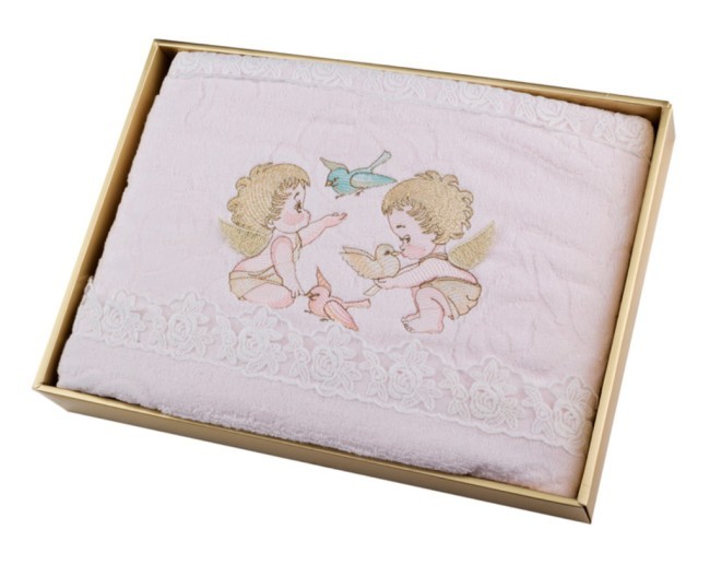 Полотенце для крещения №3 "ангелочки" 140*70см, х/б 100%,360 г/м2 Текстильный Мир (703-578-2) Полотенце для крещения №3 "ангелочки" 140*70см, х/б 100%,360 г/м2 Текстильный Мир (703-578-2)