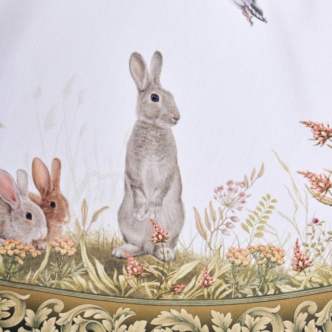 Скатерть  круглая"охота"150 см ,100% хлопок,зеленый ,твил, пропитка Lefard (850-751-23)