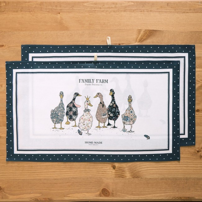 Набор полотенец "family farm",синий ,40х70см твил,100% хлопок, Lefard (850-742-62) Набор полотенец "family farm",синий ,40х70см твил,100% хлопок, Lefard (850-742-62)