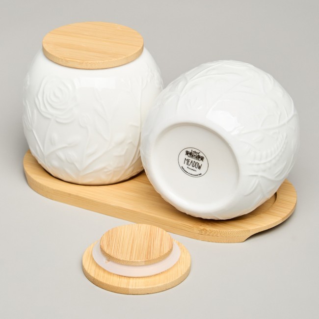 Набор банок lefard "meadow" с дер.крышкой на дер. подставке 2 шт. 19,5*9,5 см 400 мл Lefard (587-210) Набор банок lefard "meadow" с дер.крышкой на дер. подставке 2 шт. 19,5*9,5 см 400 мл Lefard (587-210)