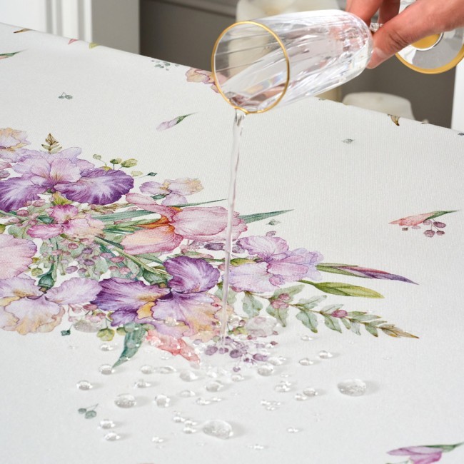 Скатерть ирисы 110х140см ,белый, 100% хлопок,твил пропитка Lefard (850-743-20) Скатерть ирисы 110х140см ,белый, 100% хлопок,твил пропитка Lefard (850-743-20)