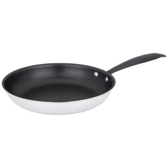 Сковорода c антипригарным покрытием "iron chef" agness 26*5.0cm технология 3-ply, нерж.сталь 18/10 Agness (947-103)