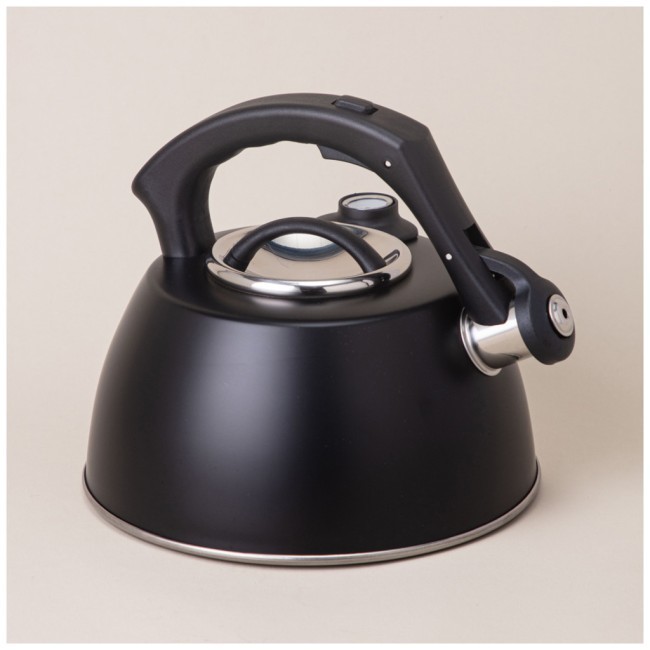 Чайник agness со свистком, серия тюдор, 2,8л термоаккумулирующее дно,индукция,встроенный термометр Agness (908-065)