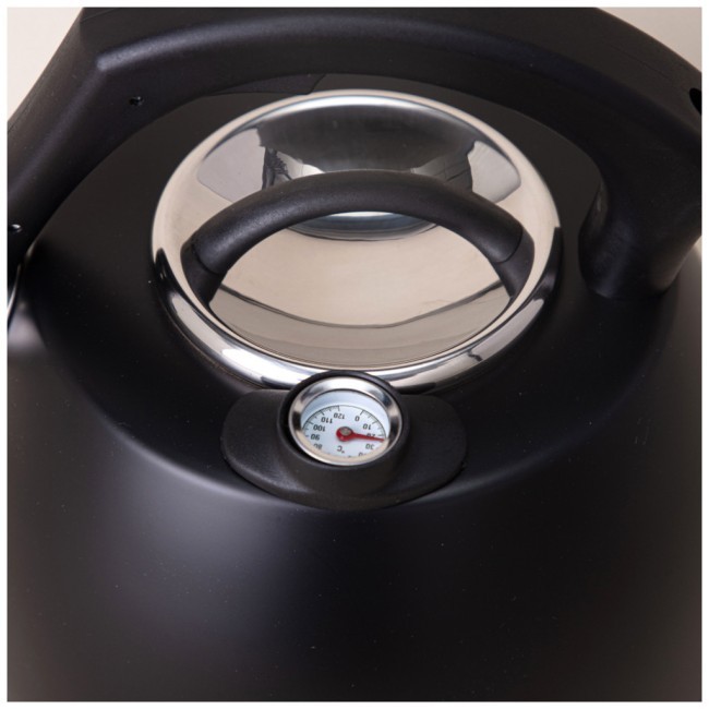 Чайник agness со свистком, серия тюдор, 2,8л термоаккумулирующее дно,индукция,встроенный термометр Agness (908-065)