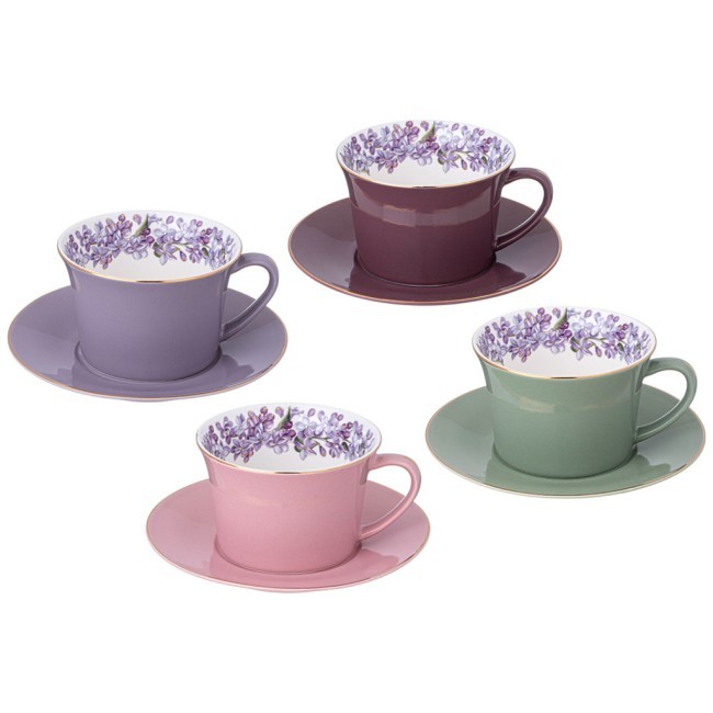 Кофейный набор lefard "lilac" на 4 пер.8 пр. 180 мл Lefard (760-806)