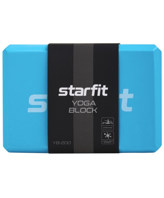 Блок для йоги STARFIT YB-200 EVA, синий пастель (2113199)