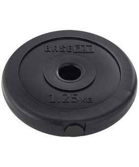 Диск пластиковый BASEFIT BB-203 d=26 мм, черный, 1,25 кг (1483991) Диск пластиковый BASEFIT BB-203 d=26 мм, черный, 1,25 кг (1483991)