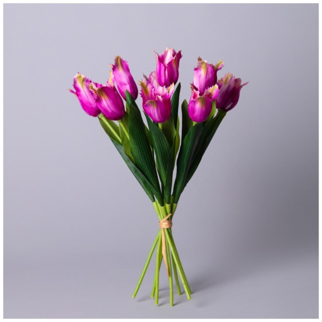 Букет искусственный из 9 тюльпанов длина=39см , цвет кармин мал.уп.=24шт Lefard (535-345) Букет искусственный из 9 тюльпанов длина=39см , цвет кармин мал.уп.=24шт Lefard (535-345)