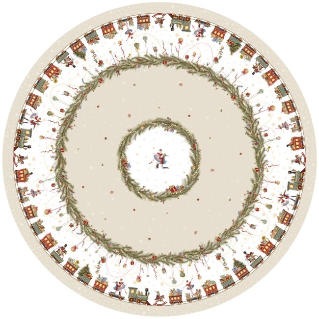 Скатерть d220 cm круглая, "щелкунчик" цвет: бежевый, tm lefard, полиэстер 100% Lefard (986-002-26) Скатерть d220 cm круглая, "щелкунчик" цвет: бежевый, tm lefard, полиэстер 100% Lefard (986-002-26)