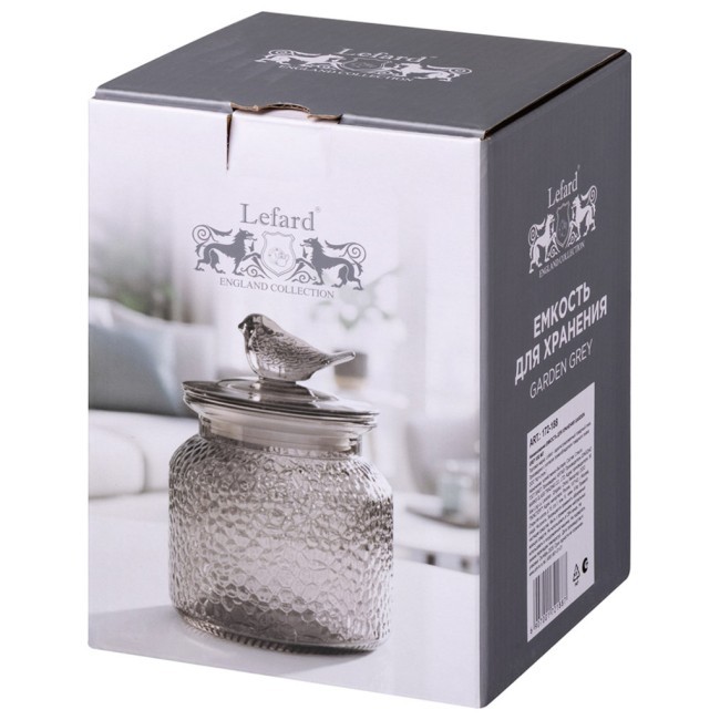 Емкость для хранения garden grey 650 мл Lefard (172-188) Емкость для хранения garden grey 650 мл Lefard (172-188)