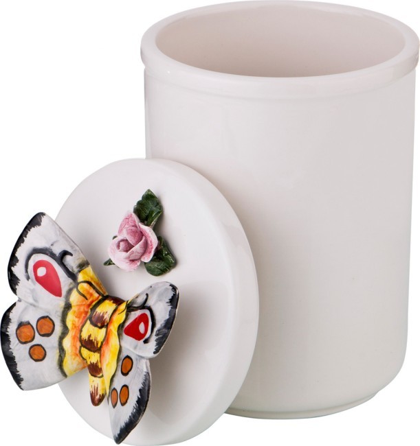 Емкость для сыпучих продуктов "бабочка" 1200 мл диаметр=12 см высота=20 см Annaluma (628-642) Емкость для сыпучих продуктов "бабочка" 1200 мл диаметр=12 см высота=20 см Annaluma (628-642)