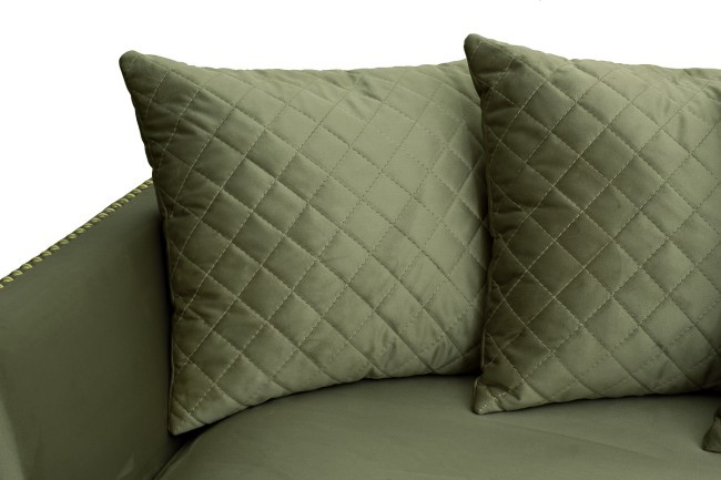 Диван Sorrento 220 трехмест., велюр оливковый Colt1002-OLIV 220*101*88см (TT-00014974)