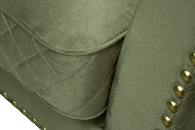 Диван Sorrento 220 трехмест., велюр оливковый Colt1002-OLIV 220*101*88см (TT-00014974)