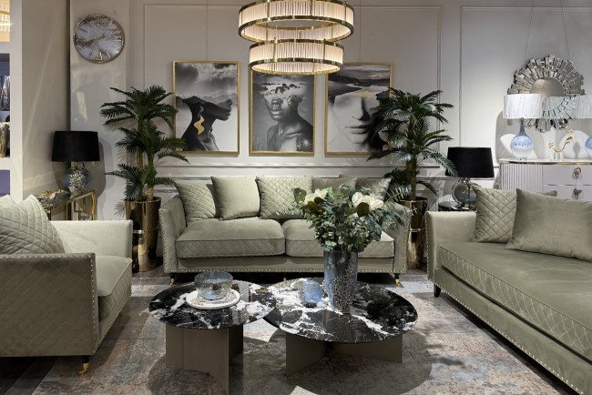 Диван Sorrento 220 трехмест., велюр оливковый Colt1002-OLIV 220*101*88см (TT-00014974)