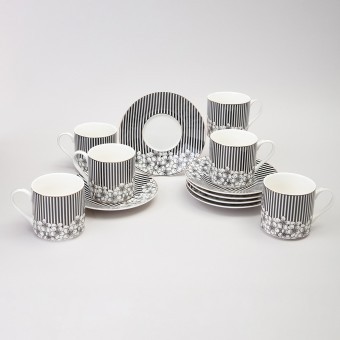 Кофейный набор lefard "top style" на 6 пер. 12 пр. 180 мл Lefard (165-613)