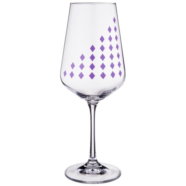 Набор бокалов для вина из 6 шт. "sandra" 450 мл. высота=24 см Bohemia Crystal (674-650)
