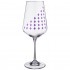 Набор бокалов для вина из 6 шт. "sandra" 450 мл. высота=24 см Bohemia Crystal (674-650)