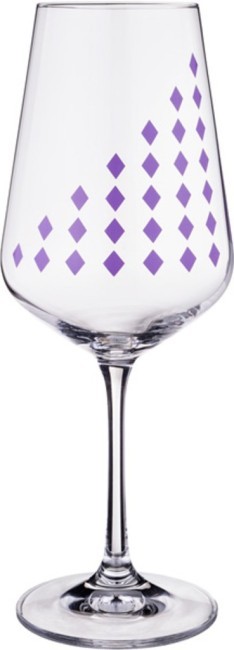 Набор бокалов для вина из 6 шт. "sandra" 450 мл. высота=24 см Bohemia Crystal (674-650)