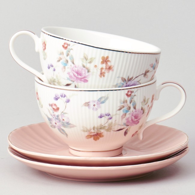 Чайный набор lefard "времена года" на 2 пер. 4 пр. 250 мл розовый Lefard (42-572)