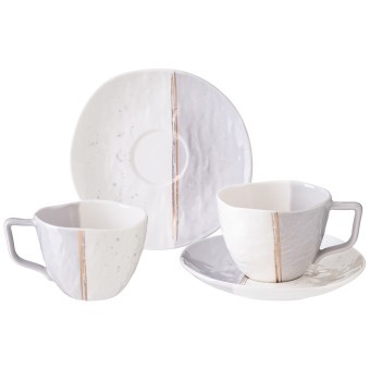 Чайный набор lefard "grey" на 2 пер. 4 пр. 220 мл Lefard (42-479)