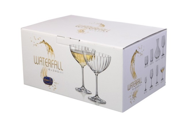 Набор бокалов для шампанского/коктейля из 6 шт. "waterfall" 340 мл высота=18 см Bohemia Crystal (674-230) Набор бокалов для шампанского/коктейля из 6 шт. "waterfall" 340 мл высота=18 см Bohemia Crystal (674-230)