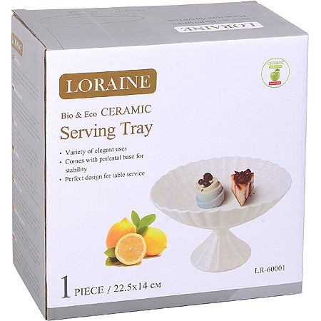 Ваза для фруктов 22,5х22,5х14см фарфорLR (60001) Ваза для фруктов 22,5х22,5х14см фарфорLR (60001)