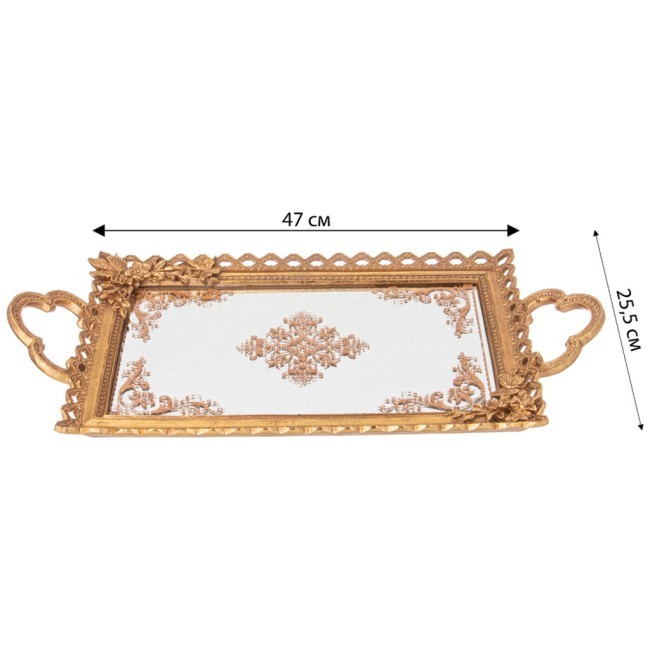 Поднос декоративный коллекция "рококо", 47*25,5*4,6cm Lefard (504-390) Поднос декоративный коллекция "рококо", 47*25,5*4,6cm Lefard (504-390)