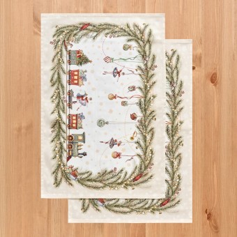 Набор полотенец из 2 шт "щелкунчик" 40х60см  бежевый,100%хлопок,твил Lefard (850-757-6) Набор полотенец из 2 шт "щелкунчик" 40х60см  бежевый,100%хлопок,твил Lefard (850-757-6)