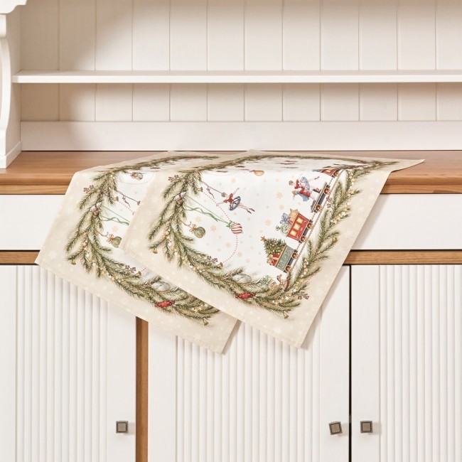 Набор полотенец из 2 шт "щелкунчик" 40х60см  бежевый,100%хлопок,твил Lefard (850-757-6) Набор полотенец из 2 шт "щелкунчик" 40х60см  бежевый,100%хлопок,твил Lefard (850-757-6)