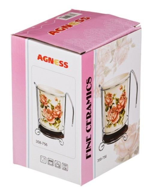 Подставка под кухонные приборы "корейская роза" 10,5*10,5*16 см Agness (358-756) Подставка под кухонные приборы "корейская роза" 10,5*10,5*16 см Agness (358-756)