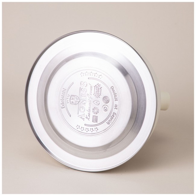 Чайник agness со свистком, серия тюдор, 2,8л термоаккумулирующее дно,индукция,встроенный термометр Agness (908-066)