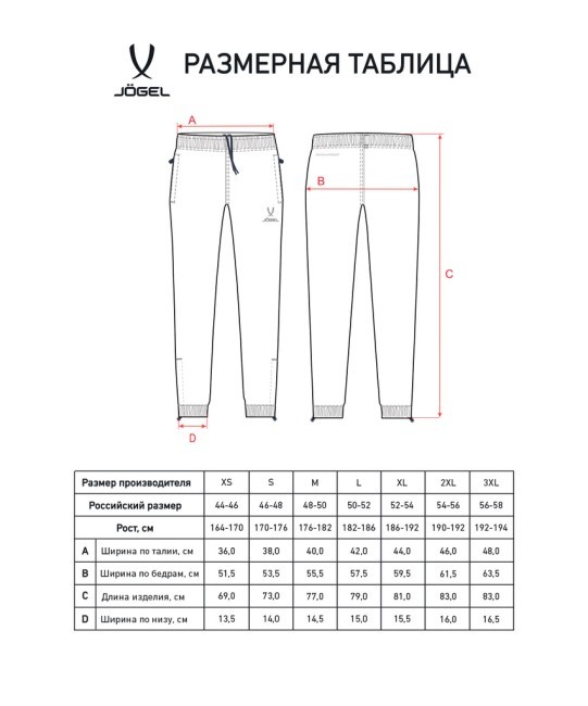 Брюки ветрозащитные JOGEL DIVISION PerFormPROOF Rain Pants, темно-синий (2120622)