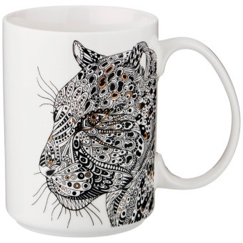 Кружка "леопард" 500мл 13,5*8,8*11,8см мал.уп.=12шт Lefard (97-609)