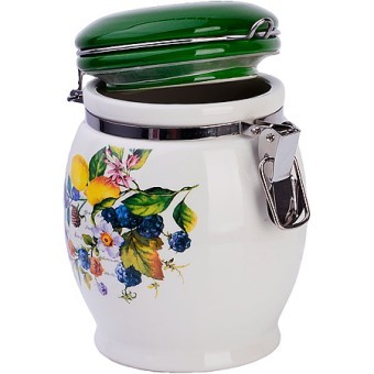 Банка для сыпучих 700мл Лесные ягоды с лимонами дол/жел LR (60145)