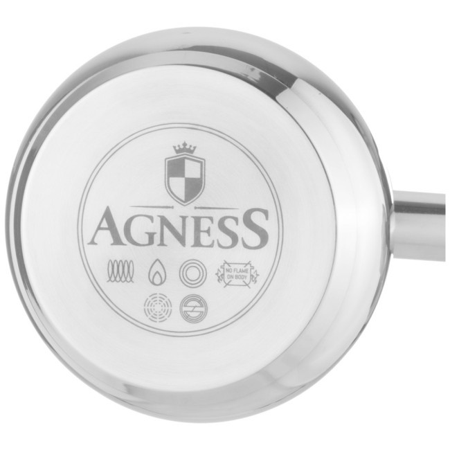 Турка agness, 500мл, нерж.сталь 304, термоаккумулирующее дно, индукция Agness (914-310) Турка agness, 500мл, нерж.сталь 304, термоаккумулирующее дно, индукция Agness (914-310)