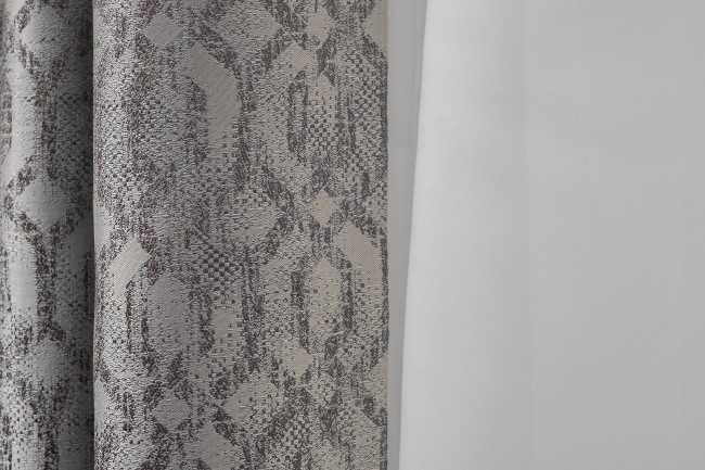 Портьера HOUSTON110 серая 275*260см (TT-00016737)