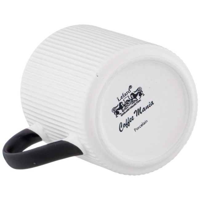 Кружка белая с золотой деталью 400 мл 12,5*9,3*10см Lefard (756-398)