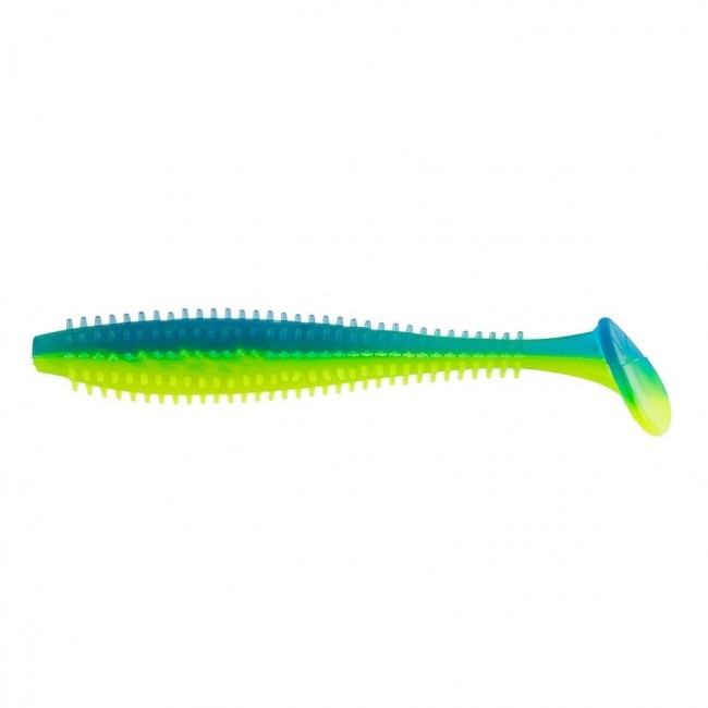 Виброхвост Helios Shaggy 3,35"/8,5 см, цвет Blue Lime 5 шт HS-16-040 (77762)