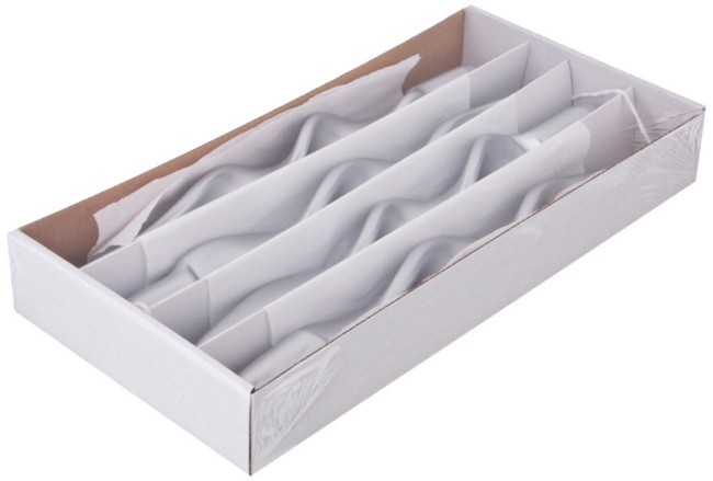 Набор свечей из 4 шт. 27/2,2 металлик серебряный Adpal (348-619) Набор свечей из 4 шт. 27/2,2 металлик серебряный Adpal (348-619)