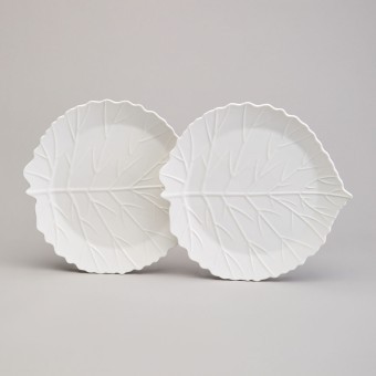 Набор тарелок закусочных lefard "leaves" 2 шт. 22,5*21*2 см Lefard (761-152)