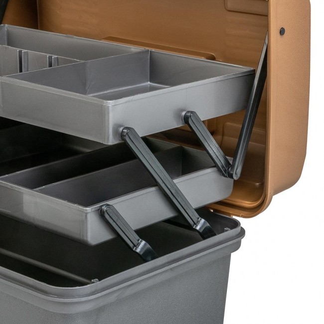 Ящик рыболовный двухполочный Helios T-HS-FB2-GO (77275)