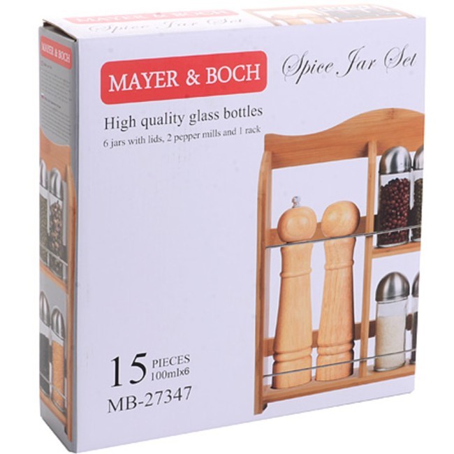 Набор для специй 15пр 100мл Бамбук Mayer&Boch (27347)