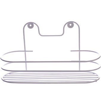 Полка настенная овал (26,5*9,5*13см) белая (АЛТ15)