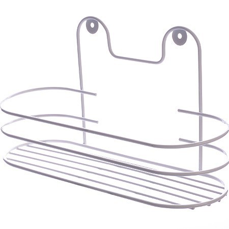 Полка настенная овал (26,5*9,5*13см) белая (АЛТ15)