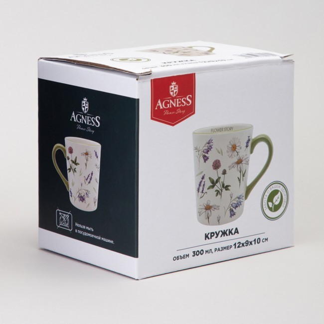 Кружка agness "flower story" 400 мл Agness (358-2169)