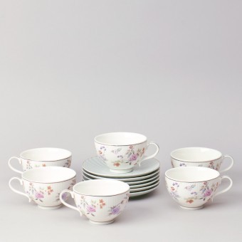 Чайный набор lefard "времена года" на 6 пер. 12 пр. 250 мл голубой Lefard (42-571)