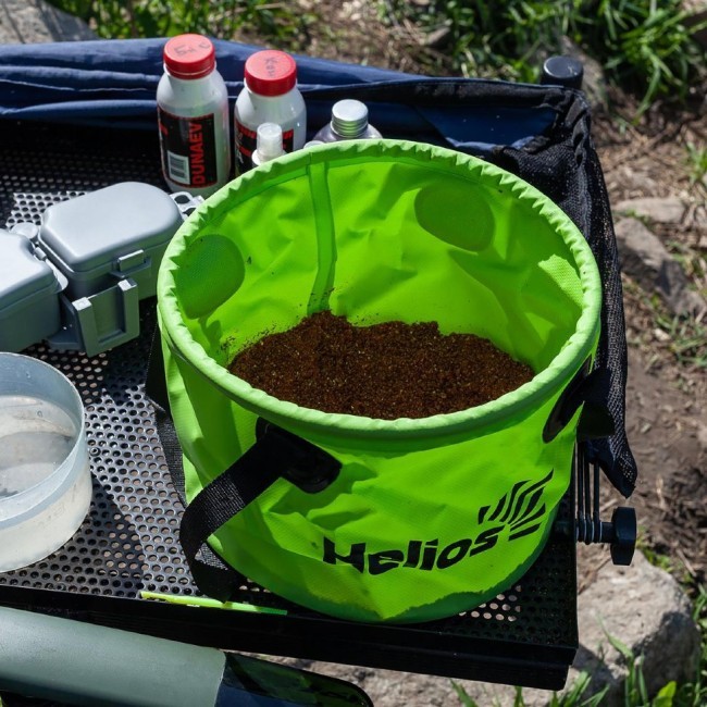 Ведро складное Helios 11л ПВХ (HS-VS-PVC-11L) (70155)