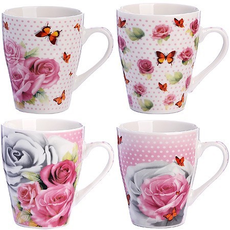 Кружка 340мл Розы (мин.4шт)LR (25969)