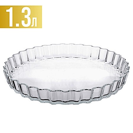 Форма для выпечки 1,3 л 25см стекло в коробке LR (31054) Форма для выпечки 1,3 л 25см стекло в коробке LR (31054)